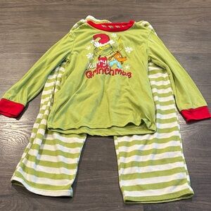Grinch Kids Green Grinch Pajamas size 8 9:8